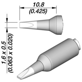 JBC - Lötspitze Serie C245E, C245160E/1,6 x 0,5 mm, Meißelform