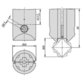 KIPP - T-VERBINDER Ø30 MIT VERDREHSICHERUNG, TYP I, P=Ø30 ALUMINIUM