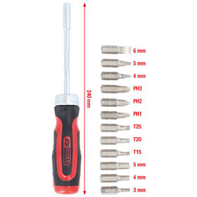 KSTOOLS® - 12 in 1 Ratschen-Bit-Schraubendreher