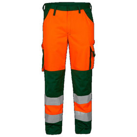 Engel - Safety Hose 2501-775 nach EN ISO 20471, Warnorange/Grün, Größe 64