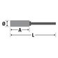 osborn - Düsenbürste ø6 x100x320 gw-ESD 008 Q20