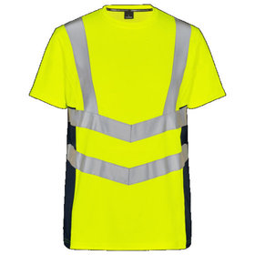 Engel - Safety T-Shirt 9544-182, Warngelb/Blue Ink, Größe M