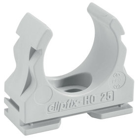 FRÄNKISCHE - Kunststoff-Klemmschelle clipfix-H0, halogenfrei, Ømm 32mm, grau