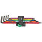 Wera® - Stiftschlüssel-Set Multicolour 1 967/9 TX XL für TORX® 9-teilig im Halter