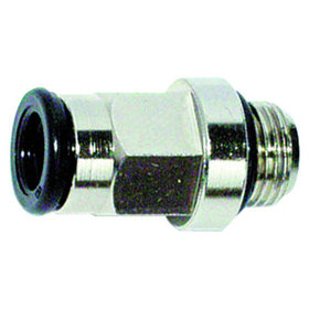 RIEGLER® - Gerade Einschraubverschraubung »value line«, G 1/8" A, Messing vernickelt Ø4mm