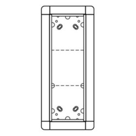 Ritto - Rahmen-Türstation 3f UP Portier ws Alu 141x335x7mm