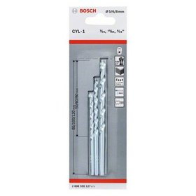 Bosch - 3-tlg. CYL-1 Steinbohrer-Set, 5/6/8 mm. Für Bohrmaschinen/Schrauber (2608590127)