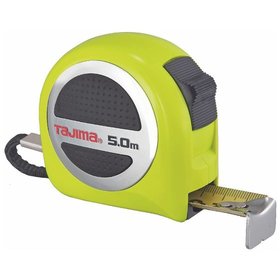 TAJIMA - W-THICK Lock Bandmaß 5m/25mm mit Strong Tape, Nylon Coating & rostfreier Feder, TAJ-22063