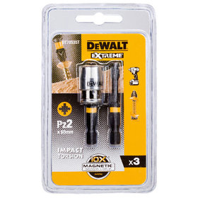 DeWALT - Bit-Set 3-teilig schlagfest PZ2 50mm