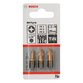 Bosch - Schrauberbit-Set Max Grip (PZ), 3-teilig, (PZ) PZ1, PZ2, PZ3, 25mm