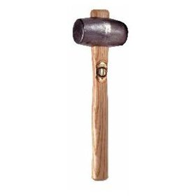 THOR - Blei Hammer, Rund Ø x l 36 x 78 mm, 1.075 g, mit Holzstiel