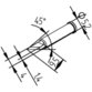 Ersa - Lötspitze Serie 0102, Sonderform, BDLF20/2,0mm, PLCC-Messer, 1 Stück