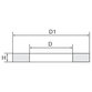 RIEGLER® - Flachdichtung aus Kupfer, G 1/2" oder M20x1,5, EN 837