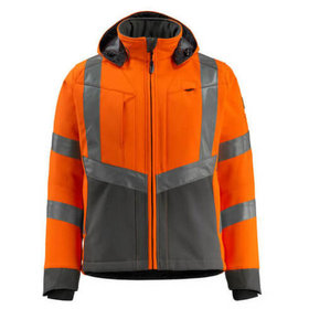 MASCOT® - Blackpool Soft Shell Jacke SAFE SUPREME, hi-vis Orange/Dunkelanthrazit, Größe L