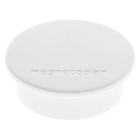 magnetoplan - Magnet Discofix Color 1662000 40mm weiß 10er-Pack
