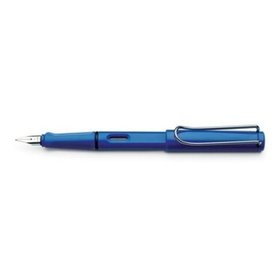 Lamy - Füllhalter "safari blue", Modell 14, Feder M, blau, 1210491, hochglänzend