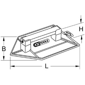 KSTOOLS® - ABS-Reibebrett, spitz, 180x270mm