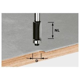 Festool - Bündigfräser Schaft-ø8mm HW ø12,7 x 25mm