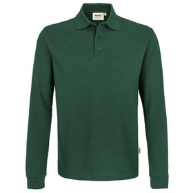 HAKRO - Longsleeve-Poloshirt Mikralinar® 815, tanne, Größe 2XL