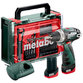 metabo® - Akku-Bohrschrauber PowerMaxx BS Basic Set (600080710) mit 41-teiliger Mobiler Werkstatt, Kunststoffkoffer, 12V 2x2Ah Li-Power + LC 40