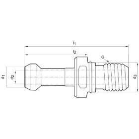 FORMAT - Anzugsbolzen JISB6339 BT40 60G. I.K