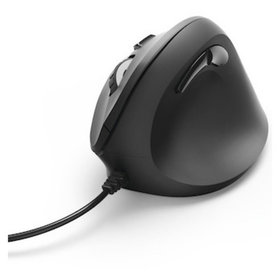 hama® - ergonomische Maus EMC-500, schwarz, 00182698, kabelgebunden, vertikal