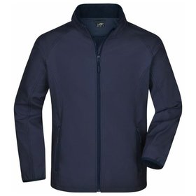 James & Nicholson - Herren Raglan Softshelljacke JN1130, navy-blau, Größe L