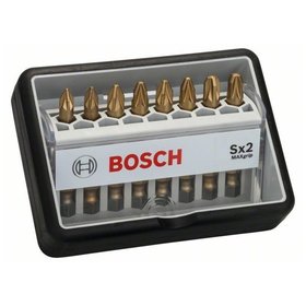 Bosch - Schrauberbit-Set Robust Line Sx Max Grip, 8-teilig, 49mm, PZ