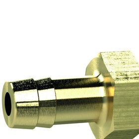RIEGLER® - Einschraubschlauchtülle, M5, für Schlauch LW 4mm, SW 7, Messing