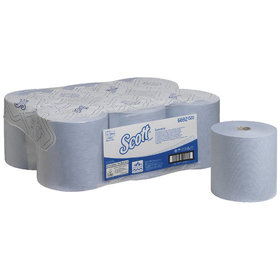 Scott® - Max Rollenhandtuchpapier blau 1-lagig Breite 19,8cm 350m Rolle VE 6 R.