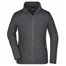 James & Nicholson - Damen Basic Fleecejacke JN765, carbon, Größe XXL