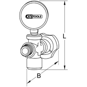 KSTOOLS® - Zusatzmanometer, 12bar