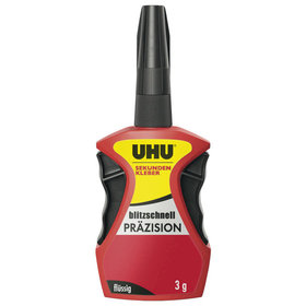 UHU® - Sekundenkleber blitzschnell Präzision, 3 g, flüssig