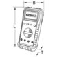 KSTOOLS® - Digital Multimeter inkl. Prüfspitzen und Krokodilklemmen