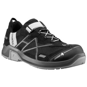 Haix - Sicherheitshalbschuh CONNEXIS Safety T S1P low black-silver, S1P, schwarz/silber, Größe UK 9.5 / EU 44