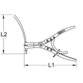 KSTOOLS® - Schlauchschellenzange mit Doppelbowdenzug, 600mm