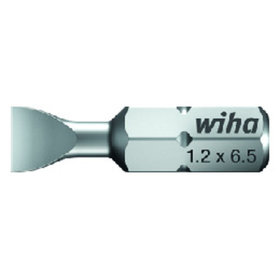 Wiha® - Bit Schlitz 7010 Z DIN ISO 1173 C 6,3 6,3mm / 1/4" 4,5x0,6x25mm