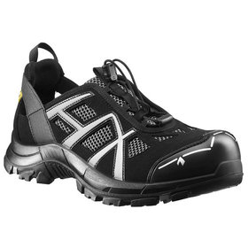 Haix - Sicherheitssandale BLACK EAGLE Safety 61.1 low, S1P, schwarz/silber, Größe UK 9.5 / EU 44