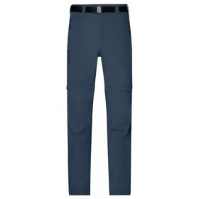 James & Nicholson - Herren Zipp-Off Outdoorhose JN1202, navy-blau, Größe M