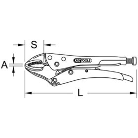 KSTOOLS® - BRONZEplus Funkenfreie Gripzange, 254mm