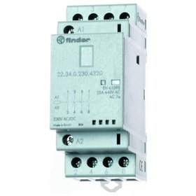 finder® - Installationsschütz 25A 230V/UC 800VA/LL 250-440V/AC 4S 2000W/AGL 2TE