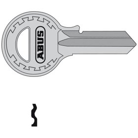 ABUS - Schlüsselrohling, 84/40+45, 84IB/30, rund, Messing neusilber
