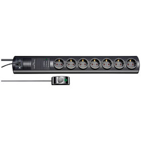 brennenstuhl® - Primera-Tec Comfort Switch Plus Steckdosenleiste 7-fach, Überspann.schutz, RJ-11